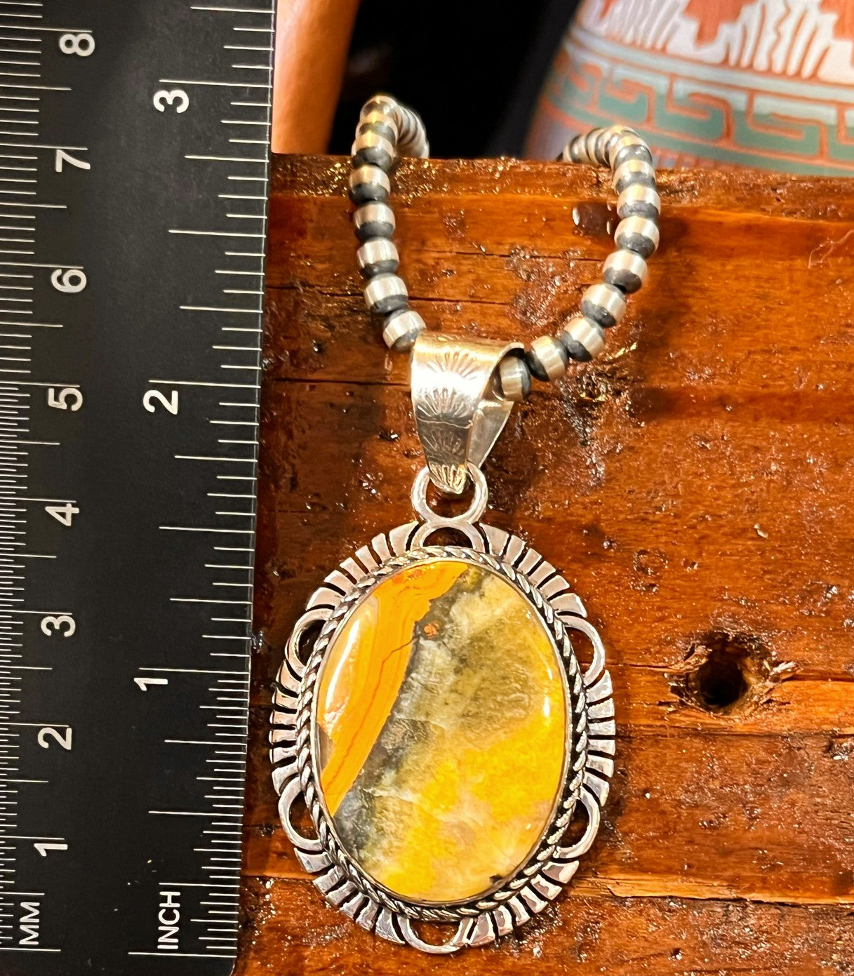 Bumble Bee Jasper Necklace