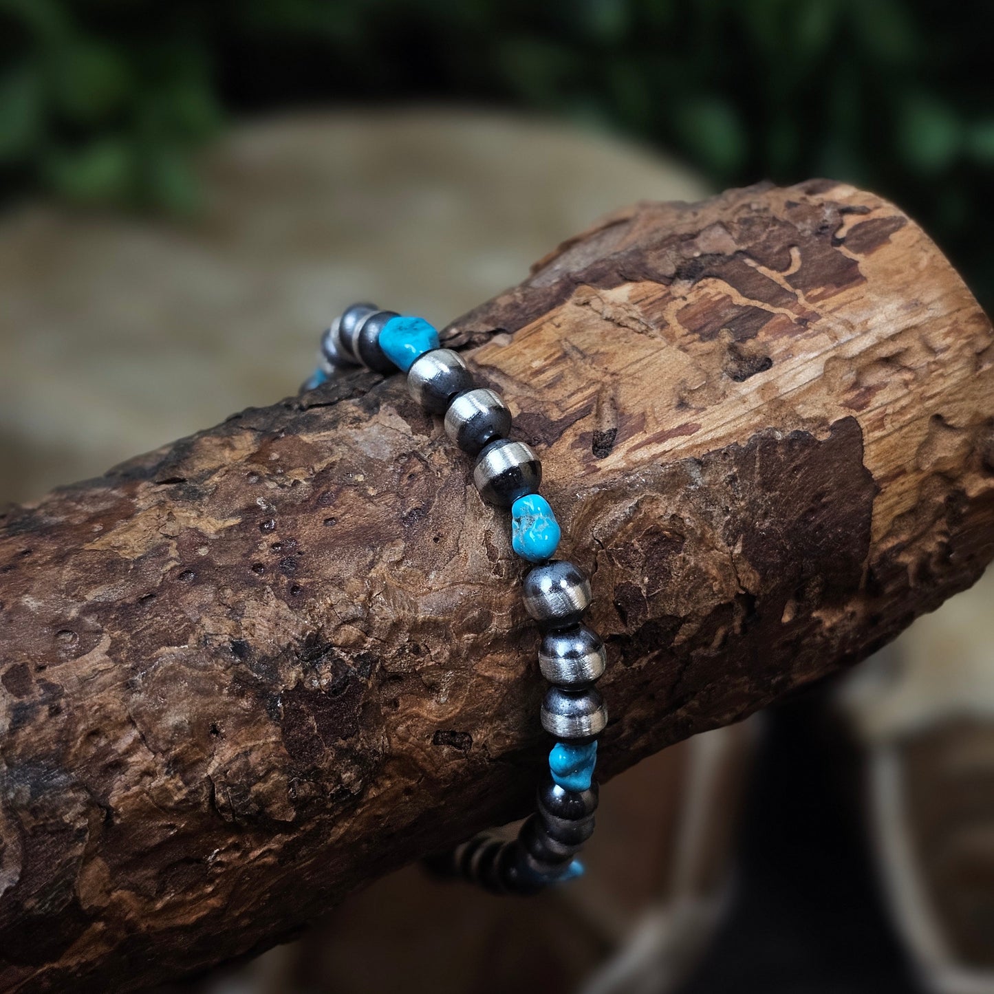 Navajo Pearl Bracelet w/ Kingman Turquoise - Various Styles