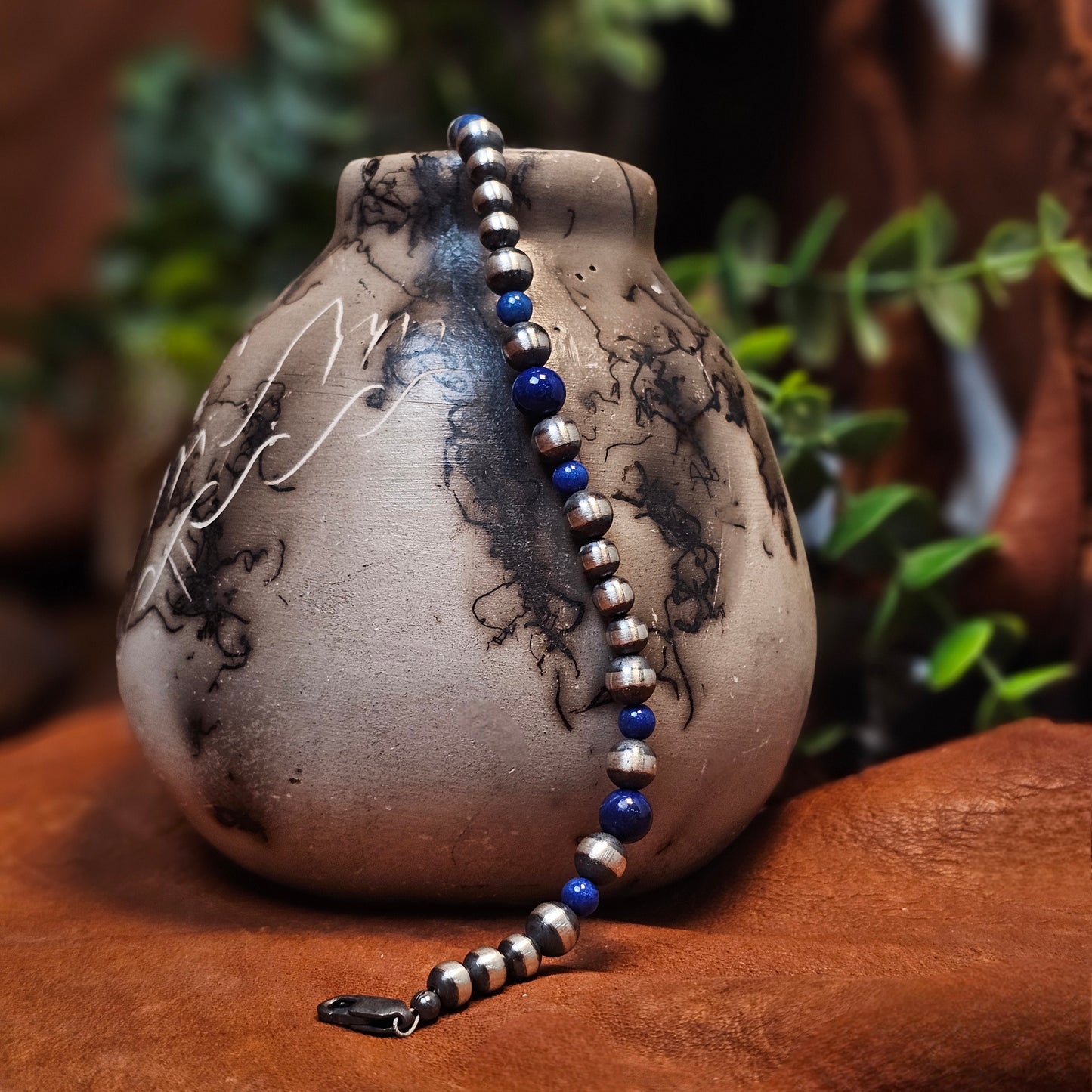 Navajo Pearl Bracelet w/ Blue Lapis - Various Styles