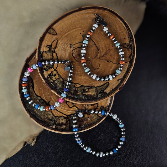Navajo Pearl Bracelet w/ Opal - Variety Styles