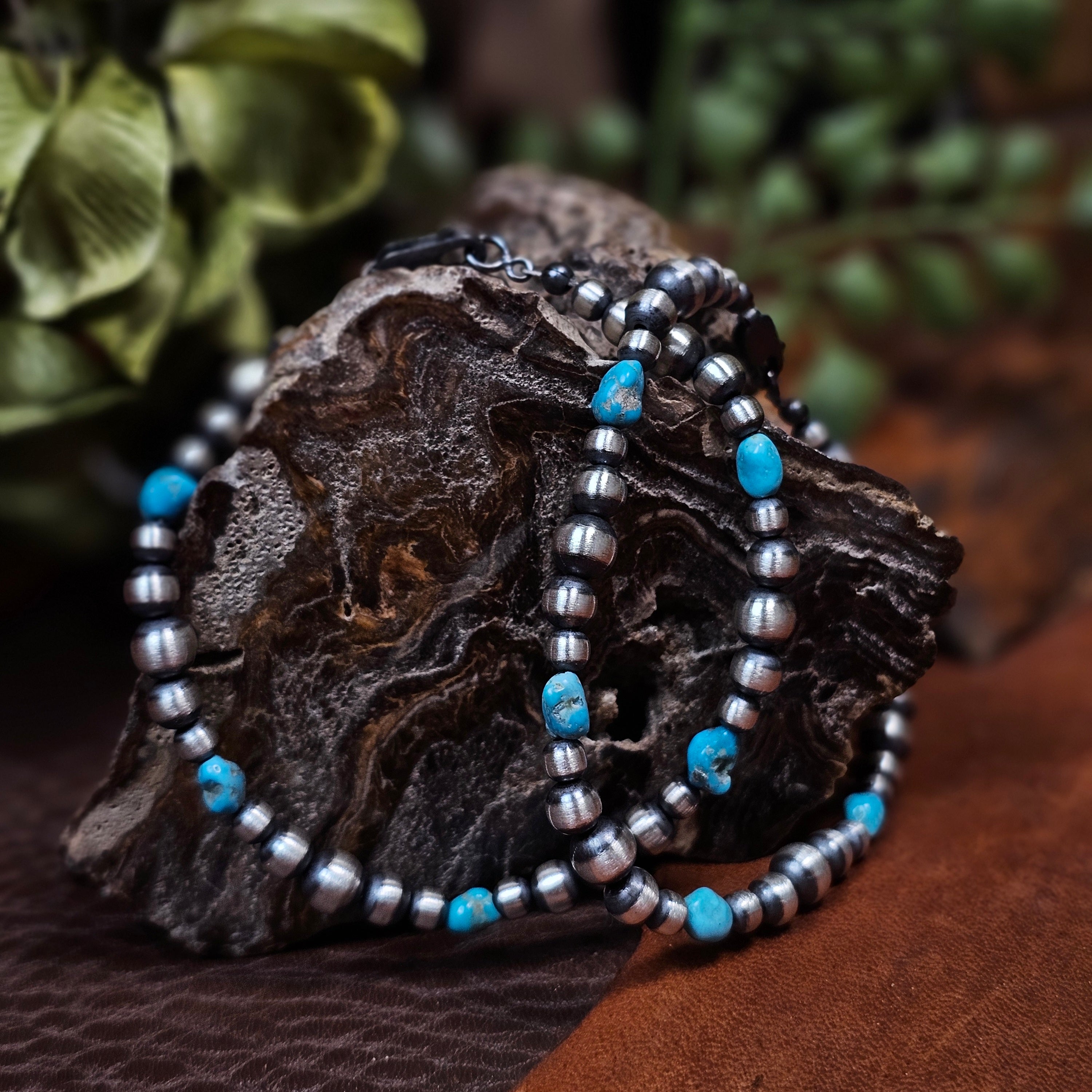 【希少】WHEEL WORKS Native American ブレスレット Authentic Turquoise & Native American Bracelets | Dakota Sky Stone
