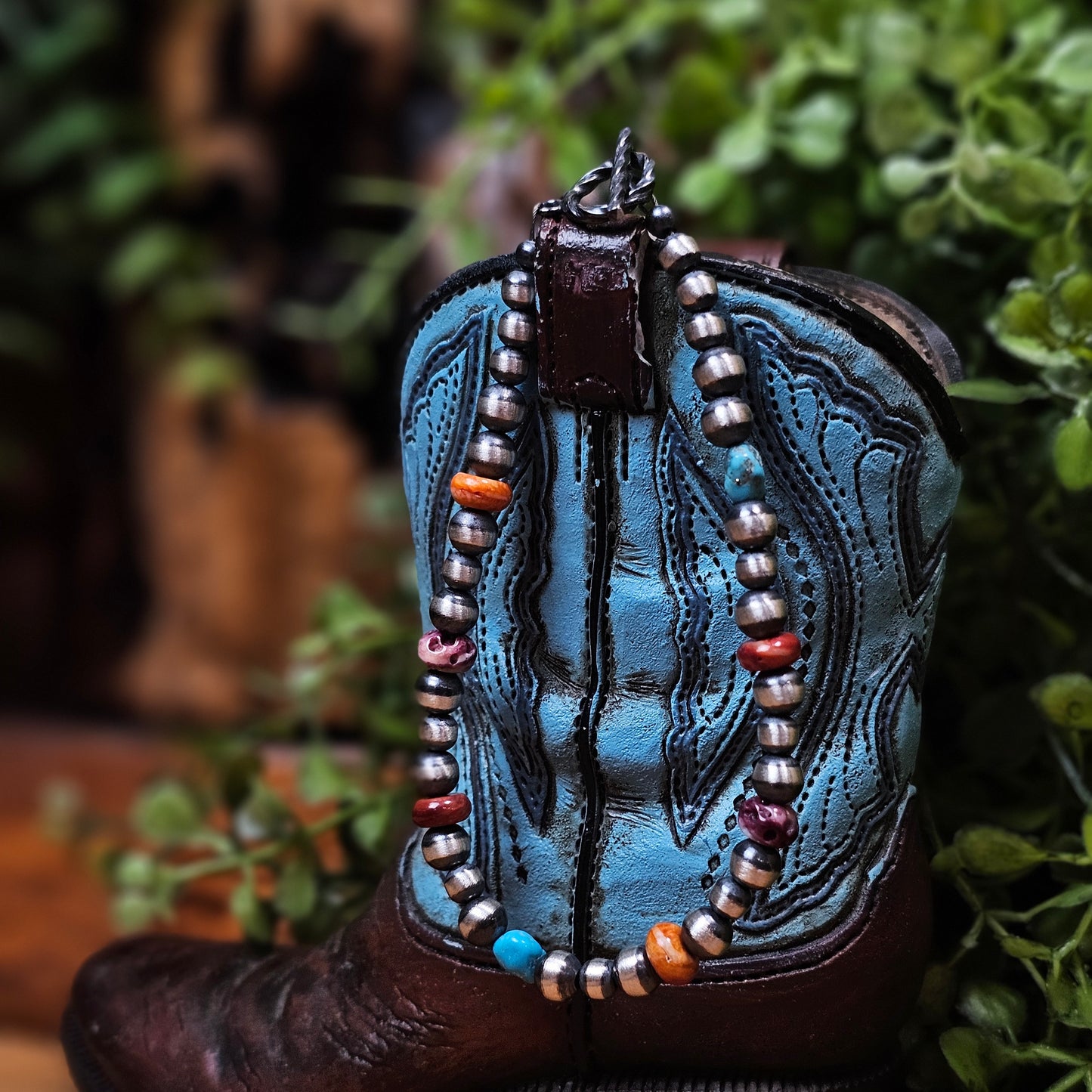 Navajo Pearl Bracelet w/ Kingman Turquoise and Spiny Oyster - Various Styles