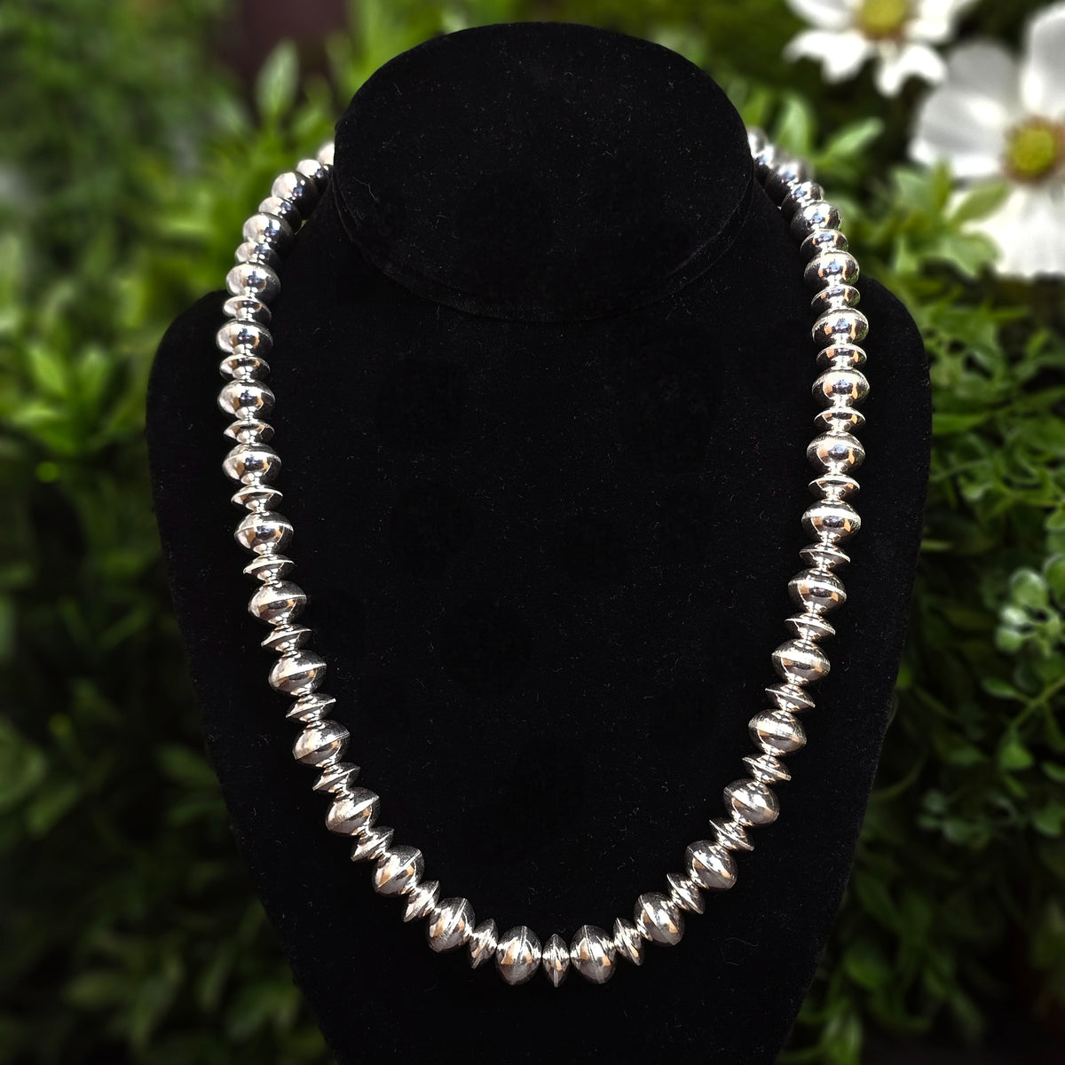Navajo Pearl Necklace w/ Handmade Bench Beads - Various Lengths