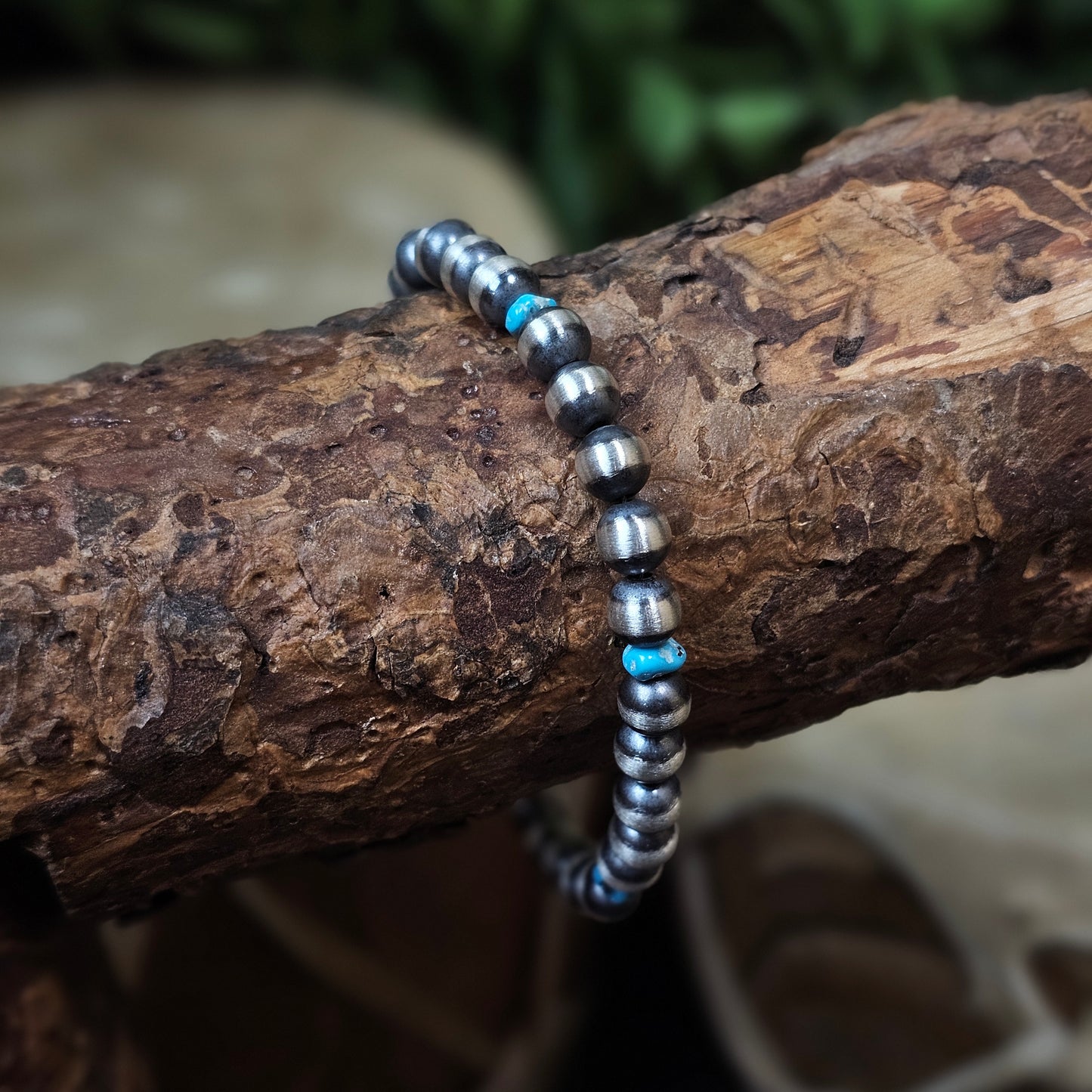 Navajo Pearl Bracelet w/ Kingman Turquoise - Various Styles