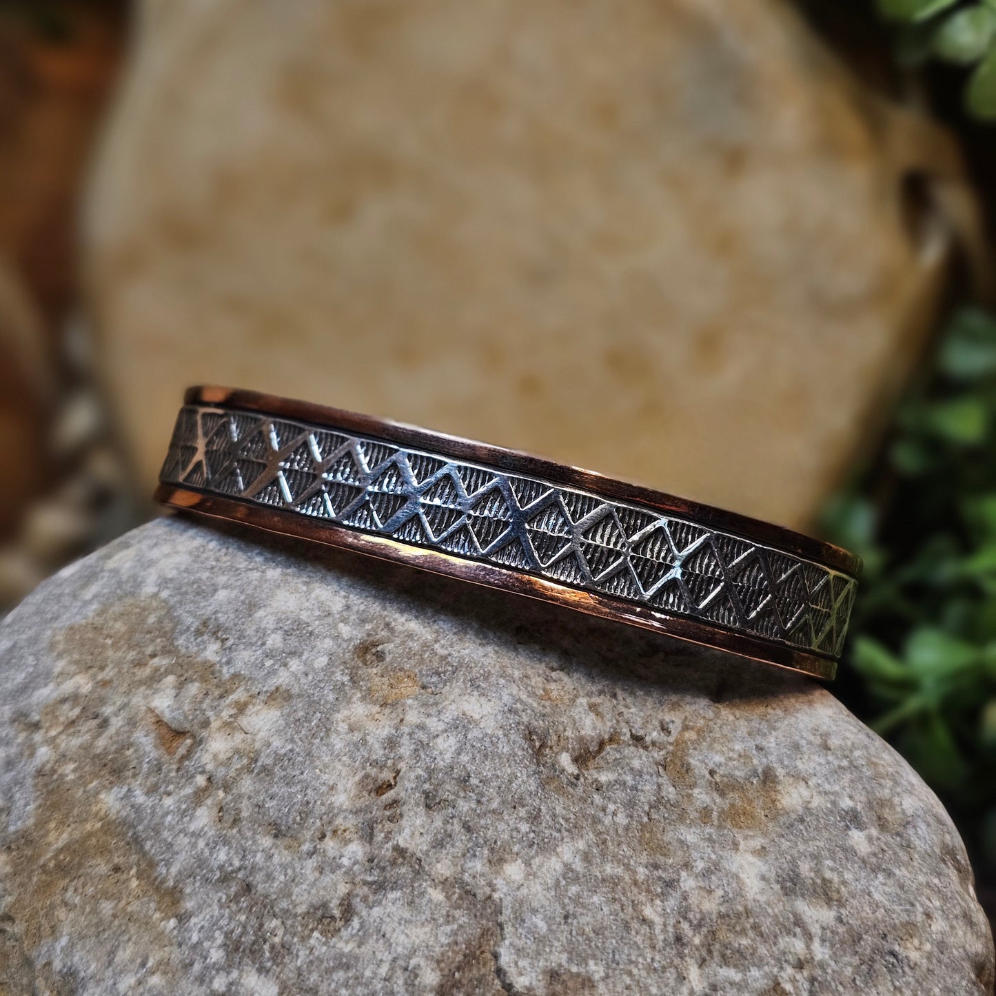 Sterling Silver Bracelet w/ Copper - Various Styles