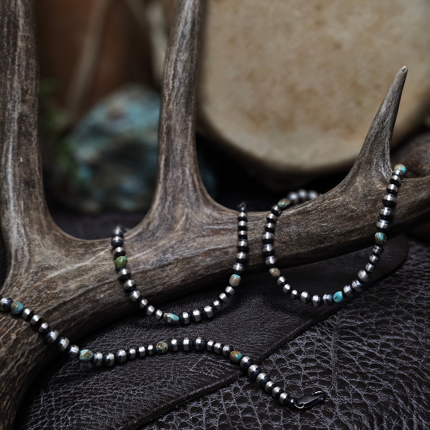 Navajo Pearl Bracelet w/ Royston Turquoise - Various Styles