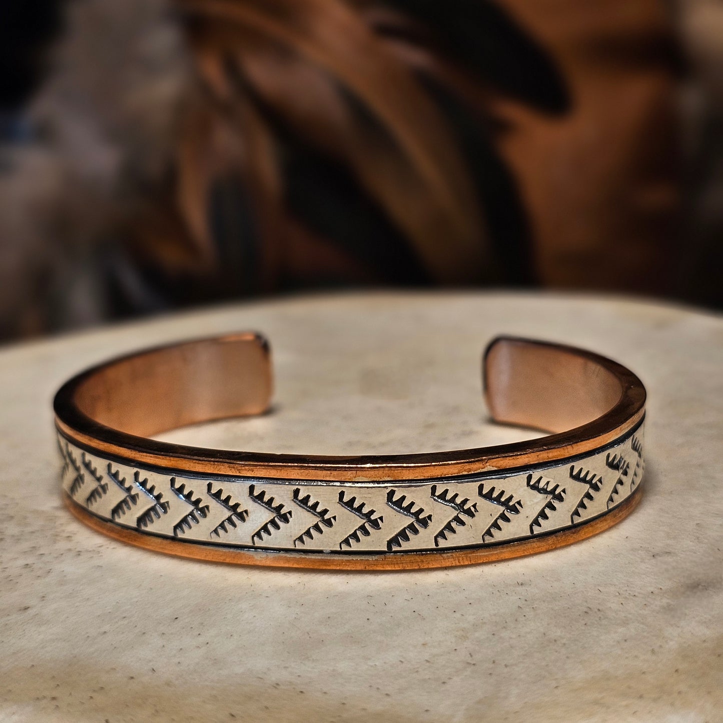 Sterling Silver Bracelet w/ Copper - Various Styles