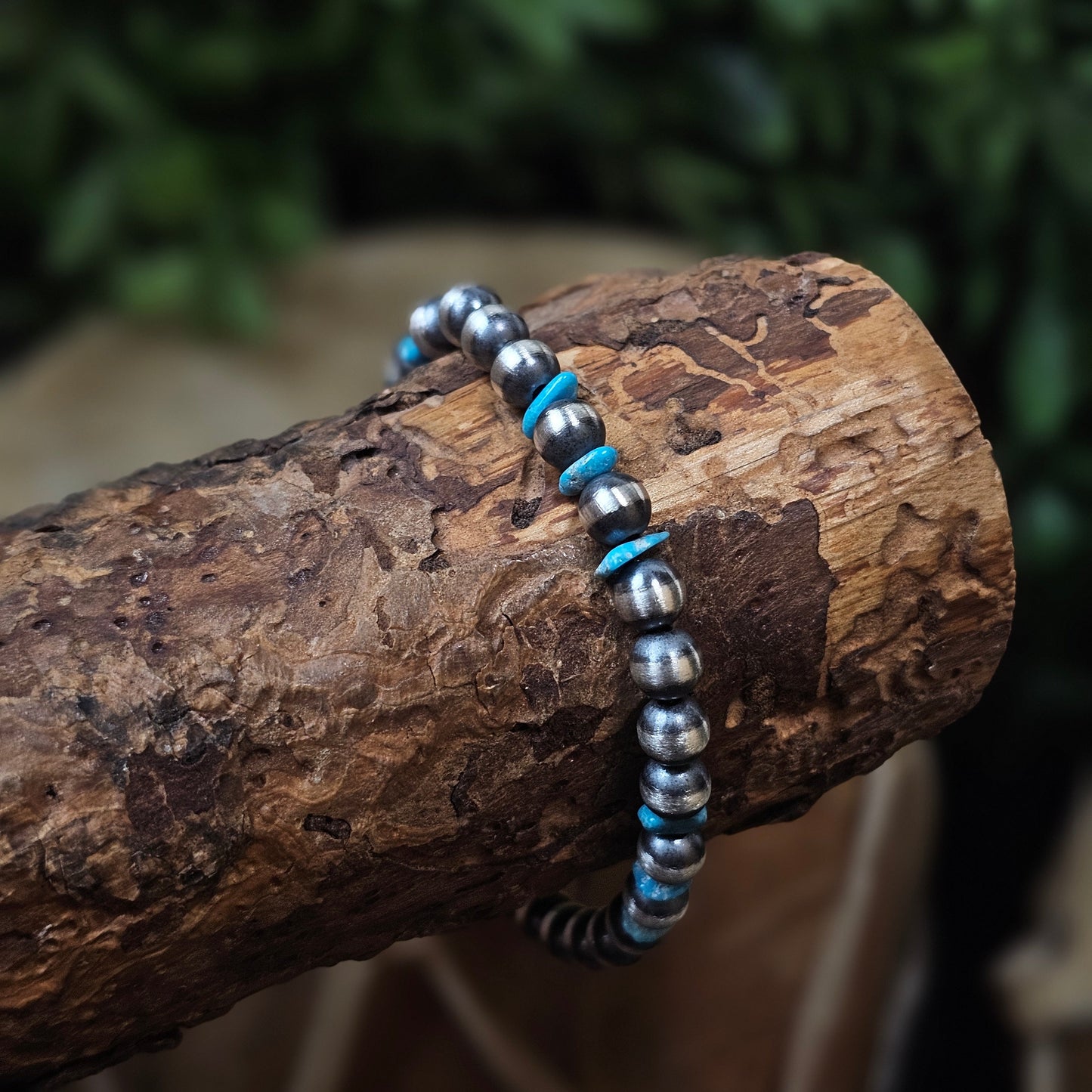 Navajo Pearl Bracelet w/ Kingman Turquoise - Various Styles